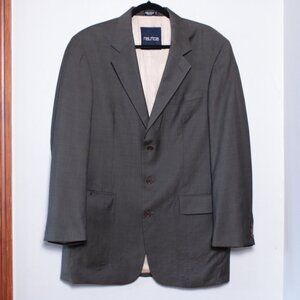 Vintage Nautica Gray Wool Sports Blazer 41L 35W